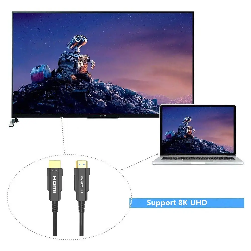 HDMI мужской удлинитель 8K 4K 1080P для DisplayPort HDMI VGA DVI Мужской конвертер адаптер 2 м кабель с микро USB питания