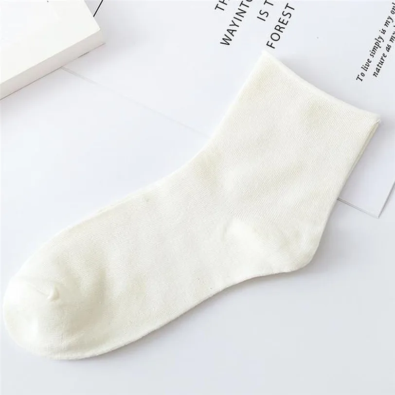 fashion solid funny socks women pure happy socks cotton women's short socks casual meia dropshipping 30SP20 (7)
