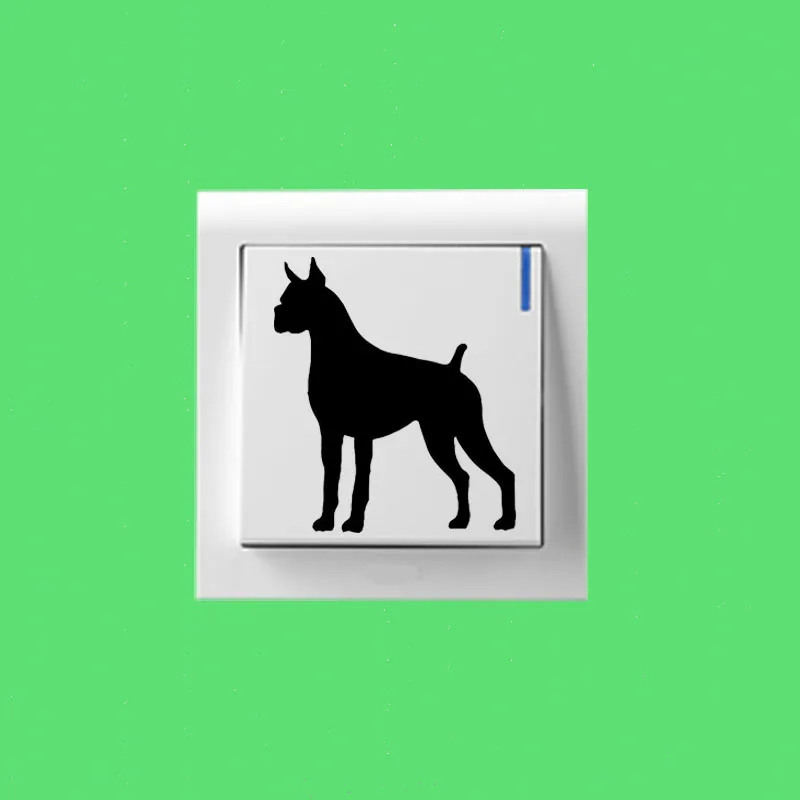 

Boxer Dog Fashion Cartoon Switch Sticker Vinyl Creative Decoration 2SS0707