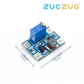 

DC-DC SX1308 Step-UP Adjustable Power Module Step Up Boost Converter 2-24V to 2-28V 2A
