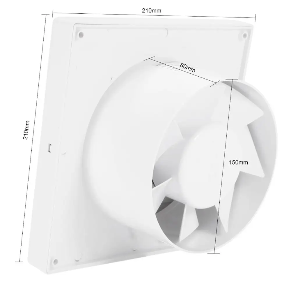 6inch 14W silence Ventilating Exhaust Extractor Fan for Bathroom Toilet  Kitchen Window Wall Mounted 220V 110V insect prevention - AliExpress