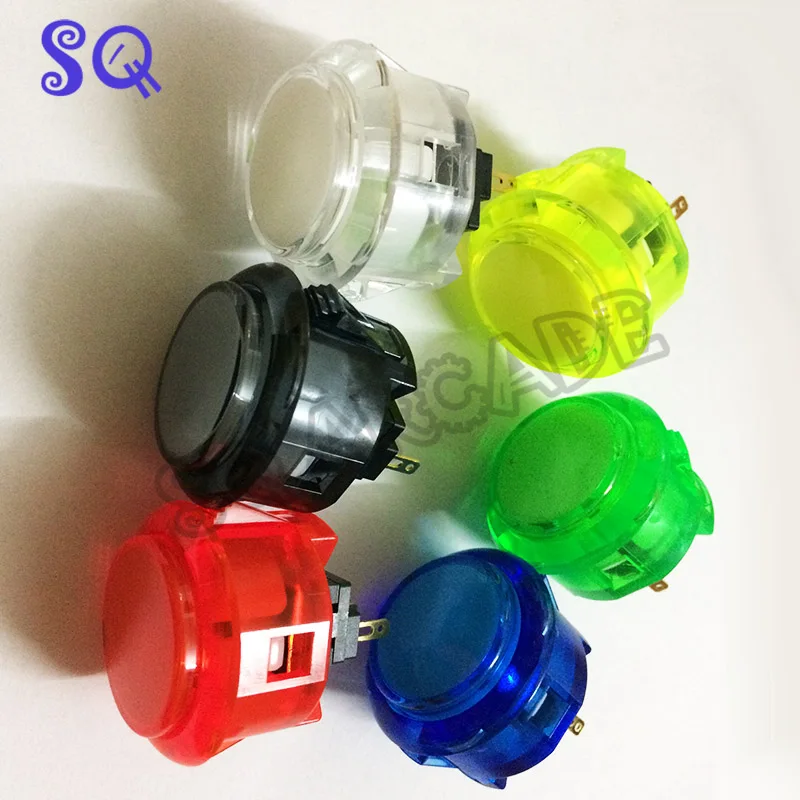 8 шт./лот,, Sanwa, OBSC-30, кнопки для аркадных, сделай сам, части шкафа, PS4, игра, кнопка HORI street fight, пять - Цвет: multicolor