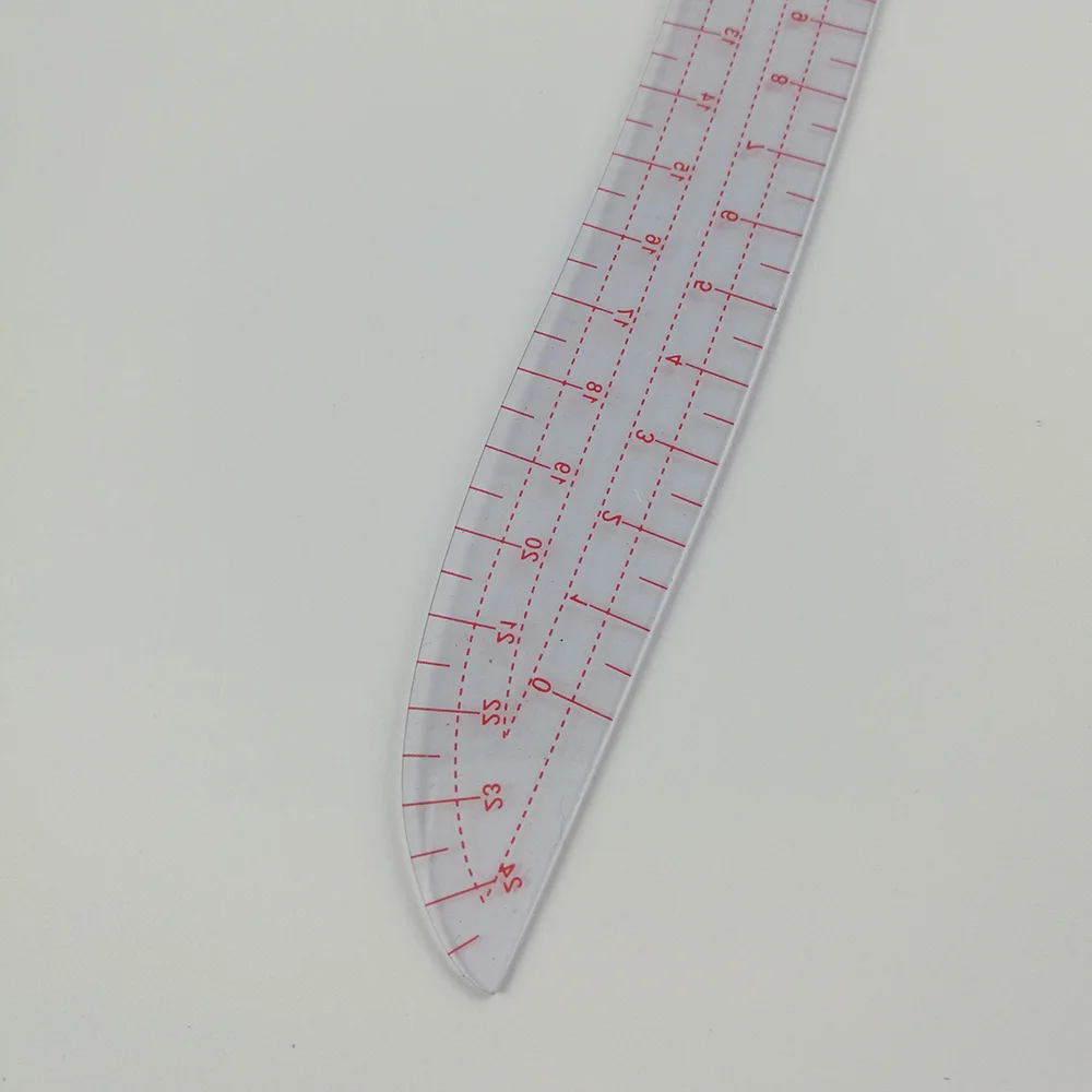 Multifunctional Sewing Tools Soft Plastic Comma Shaped Curve Ruler Styling Design Ruler French Curve 30 x 11cm Curve Ruler