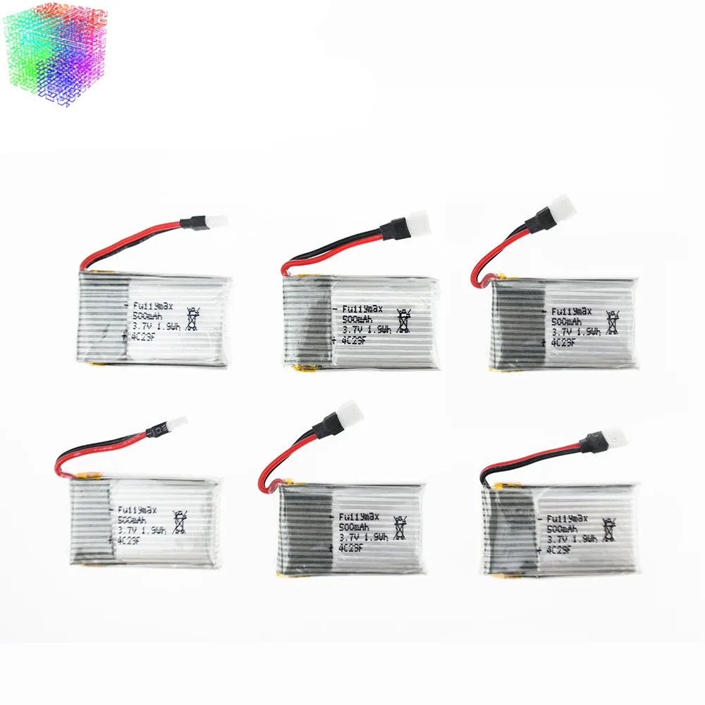 Syma X5C rc 3 7 v 500mah Lipo батарея 6 шт и зеленое зарядное устройство для syma x5 x5sc H5C X5A