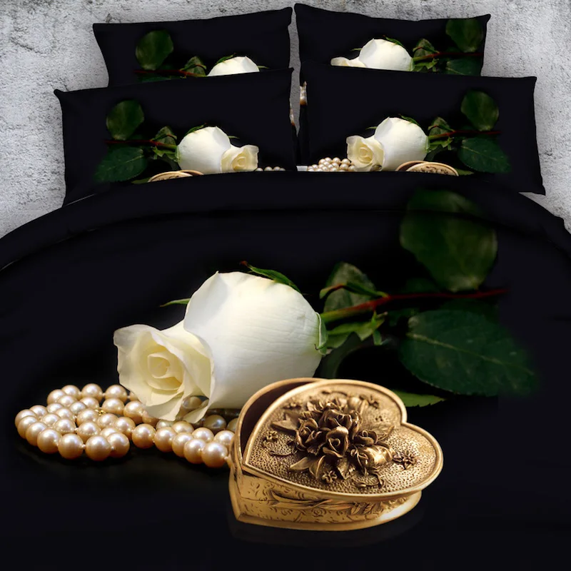 Royal Linen source 4 Запчасти комплект из двух предметов чисто белая роза бутон и