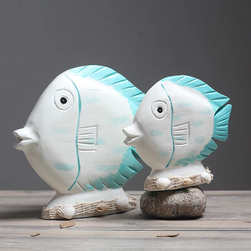 2 Pieces For A Lot Handmade Home Decoration Wooden Fish In
