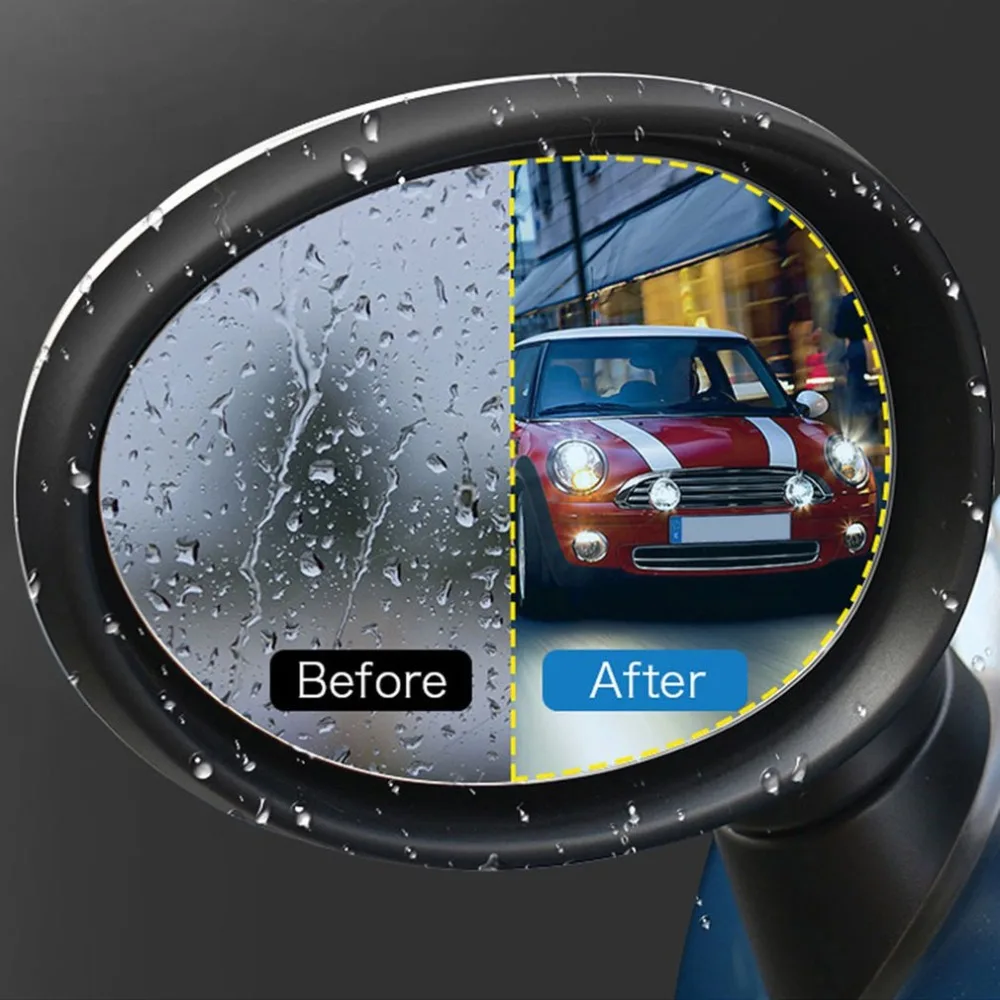 Профессиональная анти-противотуманная водонепроницаемая пленка зеркальная защитная пленка заднего вида Автомобильная непромокаемая