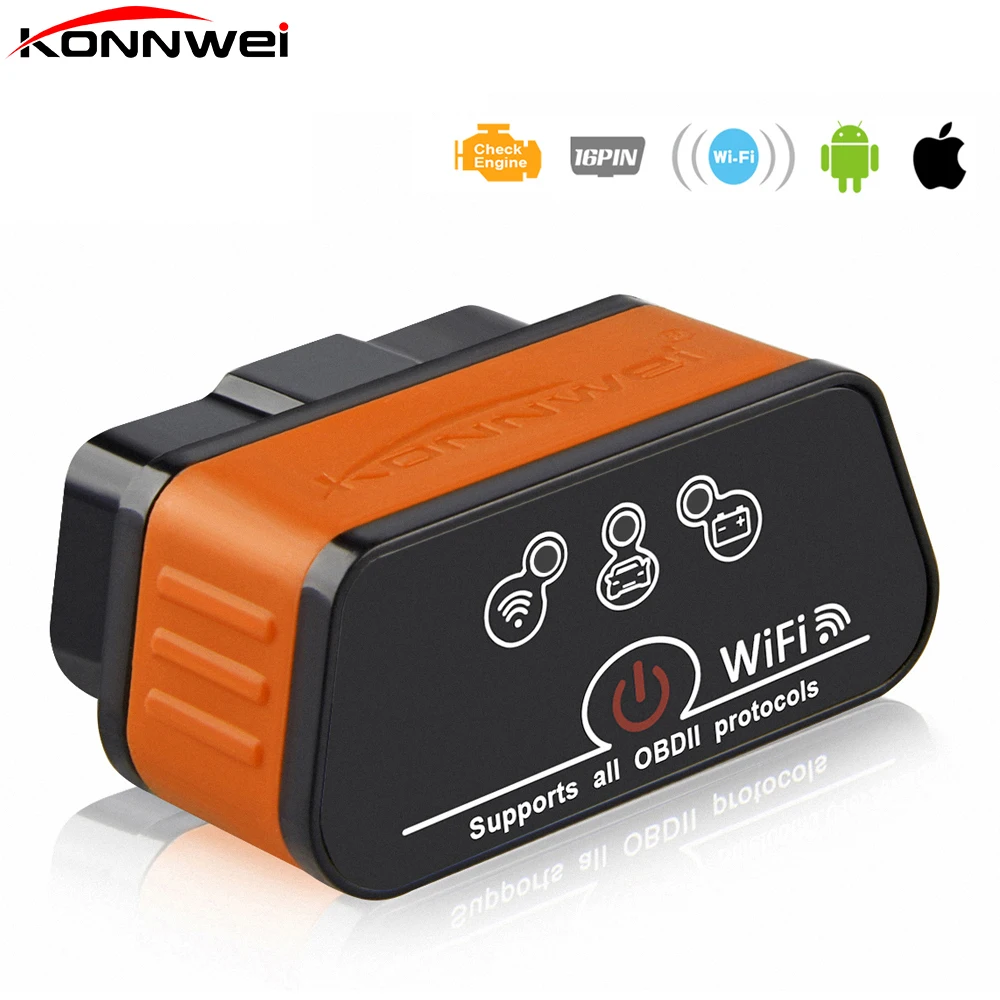 

iCar2 ELM327 V1.5 OBD2 Auto Scanner iCar 2 WIFI mini elm 327 OBDII Diagnostic tool adapter for android and IOS code reader Tool