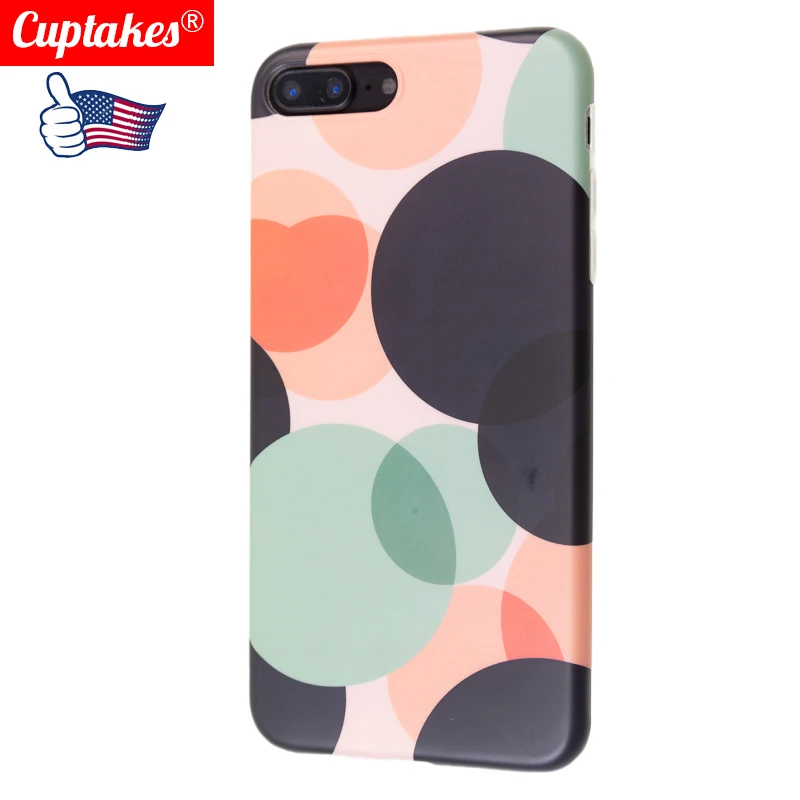 Luxury Brand Matte IMD Soft Silicone Cover for iPhone case 7 Plus 8 XR X 10 XS Max 6 6S Cute Cartoon Simple Spot Kawaii Coque |