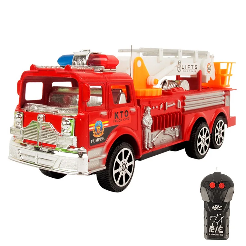 educational toys children simulation electric fire engine fire ladder truck model toy