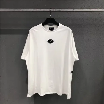 

2019 We11 done T Shirt Cotton Top Tees oversize Top Tees Fashion we11done T-shirt