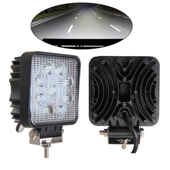 

2pcs 4 Inch 27W High-Power Square LED Work Light 12V 24V flood light
