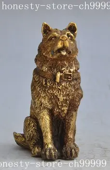

christmas Japan copper bronze zodiac Police Dog Canine animal beast art statue sculpture halloween