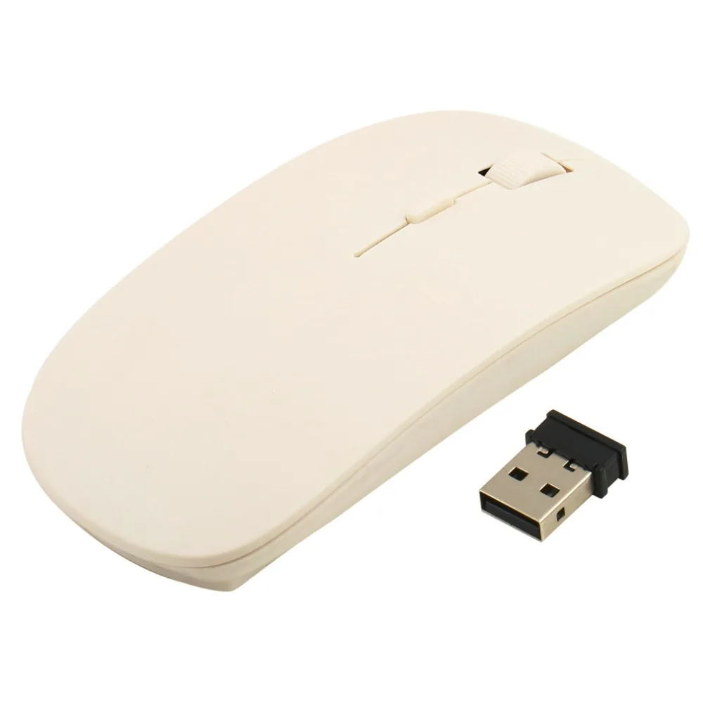 

2.4g Gaming Gamer Mice Ultra-thin Wireless Usb Receiver Ratones For Laptop Notebook Pc Desktop Computer Mouse
