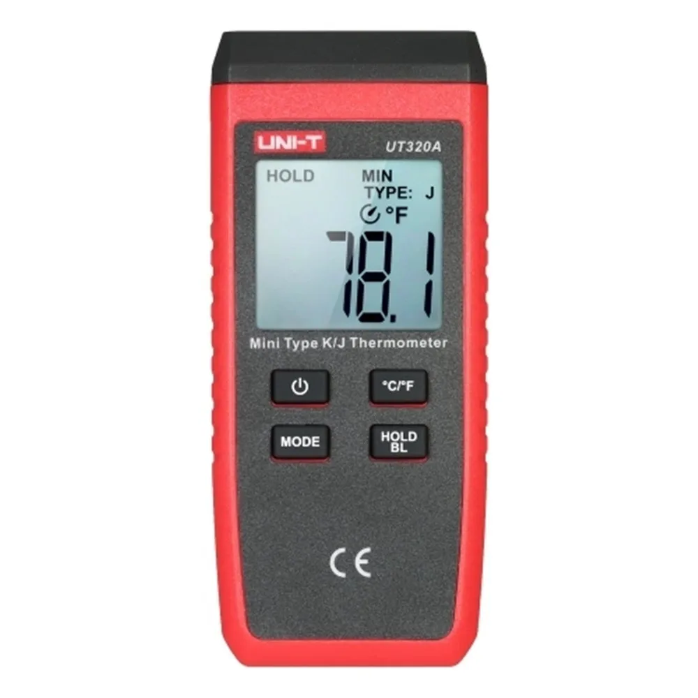 

UNI-T UT320A UT320D Thermometer Thermocouple Single Chanel Dual Chanel K/J MAX1300C LCD Backlight