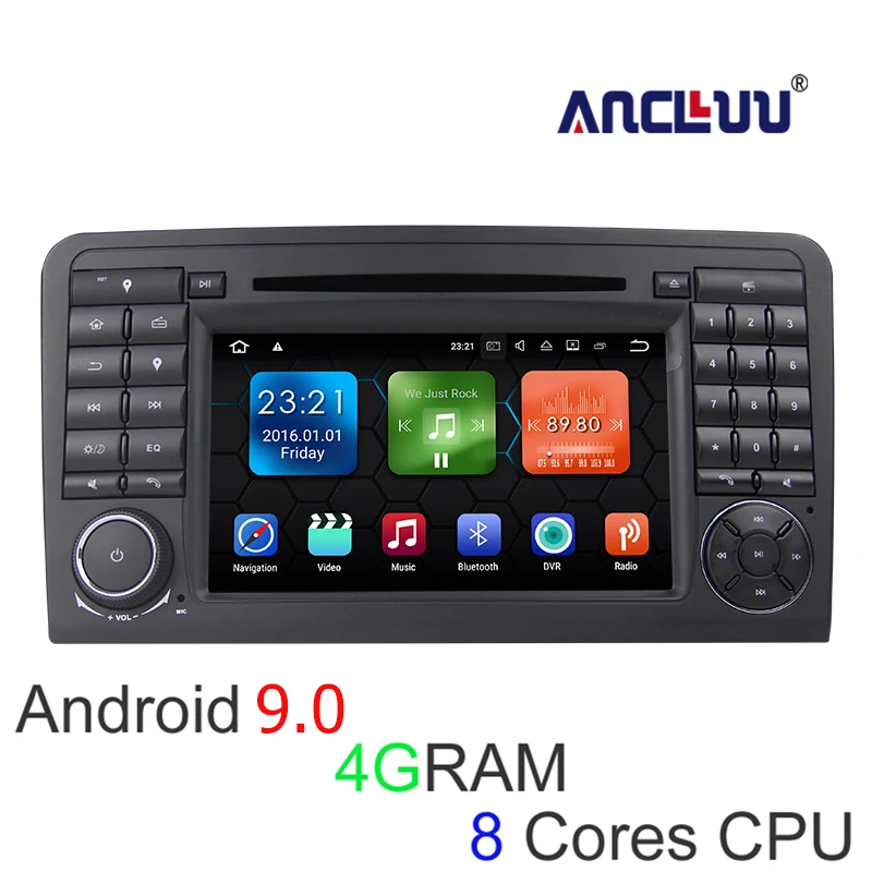 Top 4G RAM Android 9.0 Car DVD Player for Mercedes/Benz ML GL class W164 ML350 ML450 ML500 X164 G320 GL350 Car GPS Navigator wifi 0