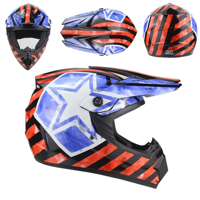 Мотоциклетный шлем для взрослых и велосипедов, шлем для мотокросса, внедорожный шлем для езды на мотоцикле, для езды на горном велосипеде, MTB DH, гоночный шлем, кросс-шлем, capacetes - Цвет: Black 10
