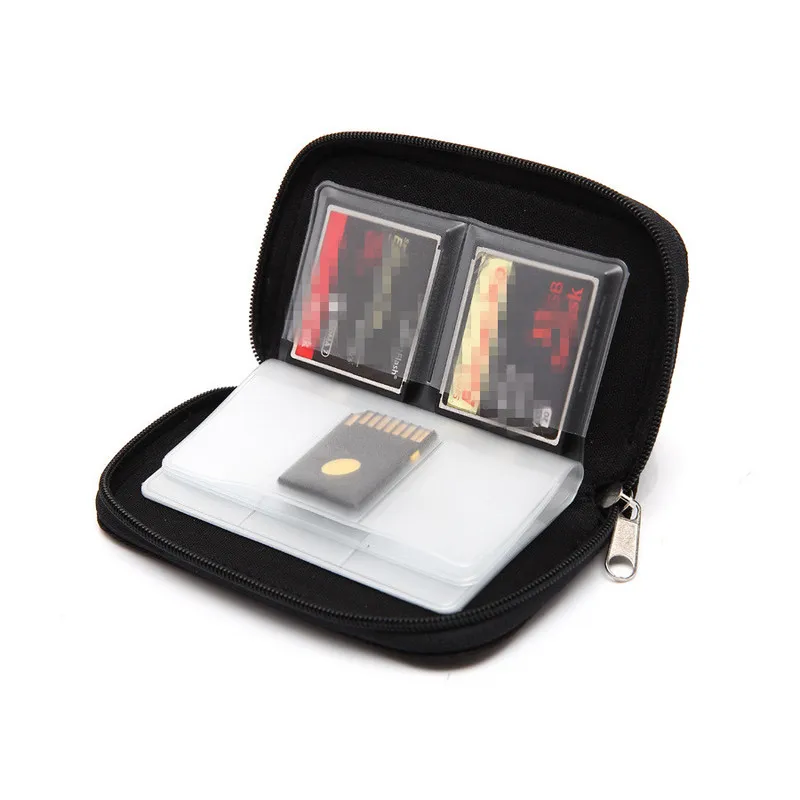 

Black Memory Card Storage Carrying Case Holder Wallet Bag 18 Slots + 4 Slots for CF/SD/SDHC/MS/DS 3DS Game Accessory