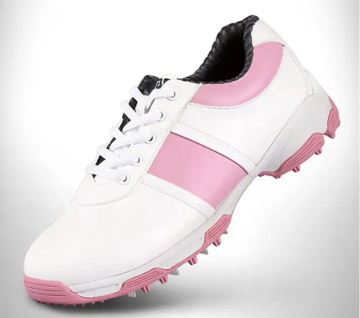 PGM женская обувь из натуральной кожи для гольфа, шиповки, ультра мягкая супер дышащая водонепроницаемая обувь для гольфа