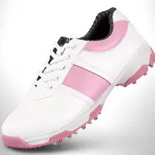 PGM женская обувь из натуральной кожи для гольфа, шиповки, ультра мягкая супер дышащая водонепроницаемая обувь для гольфа