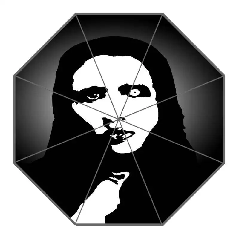 Marilyn Manson зонтик с принтом на заказ складной зонт от солнца и дождя для путешествий не автоматический декоративный Высококачественный зонтик - Цвет: 8