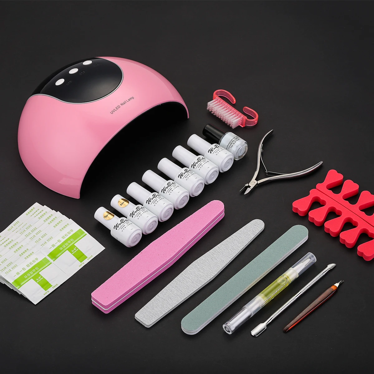 

Manicure Tool Nail Art Gel Set Pedicure Set LED Nail Dryer UV Lamp Set with Gel Nail Polish