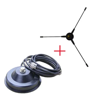 

RE-02 Mobile Ground antenna UHF-F Radio Station Radical 10-1300MHz +Magnetic Mount 5M Coaxial Cable For Car Radio Mobile Radio