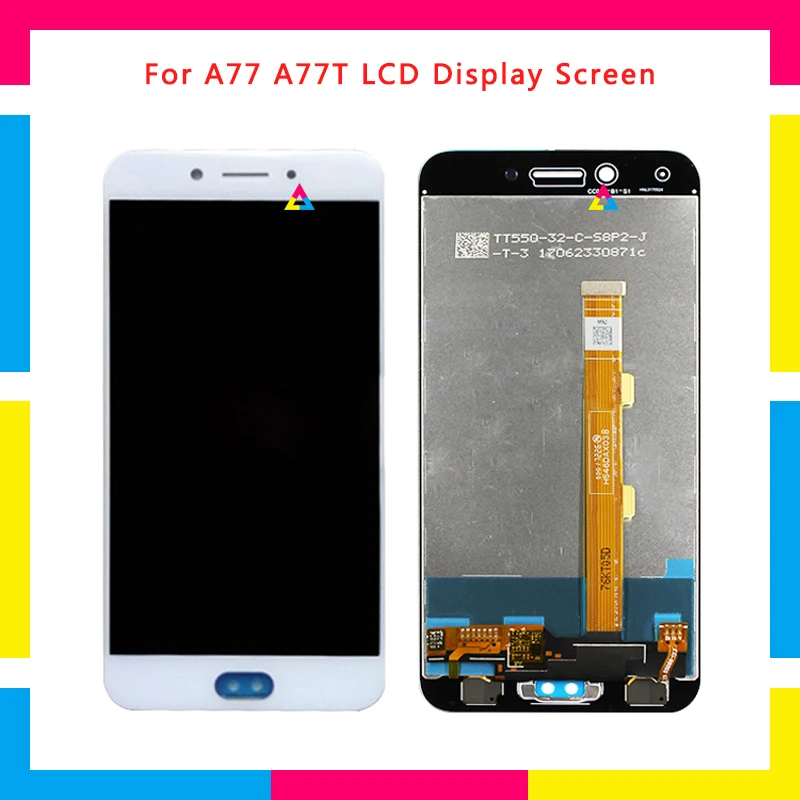 

5pcs LCD Display Screen With Touch Screen Digitizer Assembly For Oppo A77 A77T Replacement