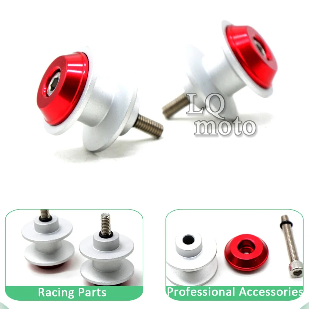 

free shipping 6mm CNC Stands Screws Motorcycle Spools Slider 6mm Stands Screws for Kawasaki Ninja 200 Ninja200 ZZR1400  ZZR 1400