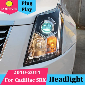 

Lampever Car for Cadillac SRX Headlights 2010-2014 SRX LED Headlight DRL Lens Double Beam H7 HID Xenon bi xenon lens Headlamp