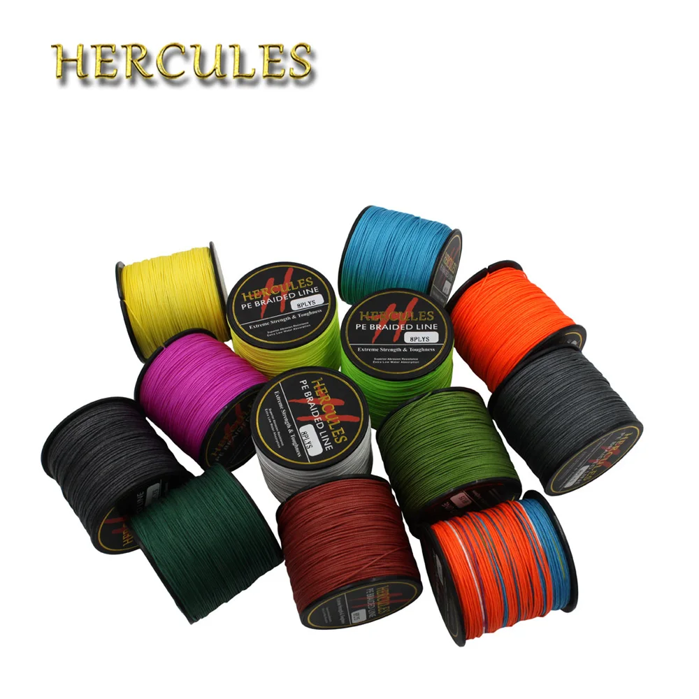 Hercules Braided Fishing Line 8 Strands Wire Rope Fishing Tackle 300lb ...