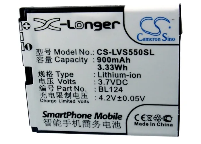Аккумулятор Cameron Sino 900 мАч BL124 для Lenovo P50 S550 S730|cameron sino|battery for lenovobattery |