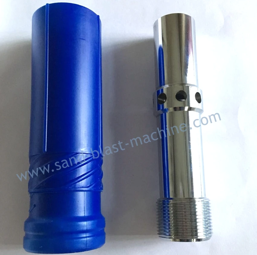6mm/8mm/10mm/12mm Silicon Sand Blasting Gun, double air inlet silicone