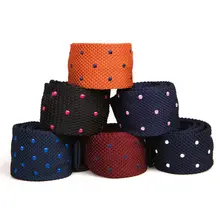 Вязаный Галстук в горошек Ежик новинка узкие Галстуки сплетенный из микрофибры тонкий узкий Cravatta подарок для Для мужчин вязаный галстук в горошек