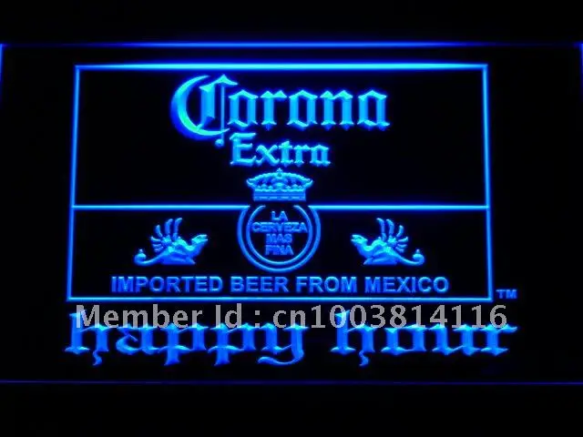 611 Corona Extra Beer Happy Hour Bar LED Neon Light Signs with On/Off Switch 20+ Colors 5 Sizes to choose | Дом и сад