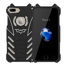 Cool Batman Armor Metal Case For iPhone 7 7 Plus 6 6S Plus SE 5 5S Case Cover Metal Iron Man Stands Fundas Phone Accessories