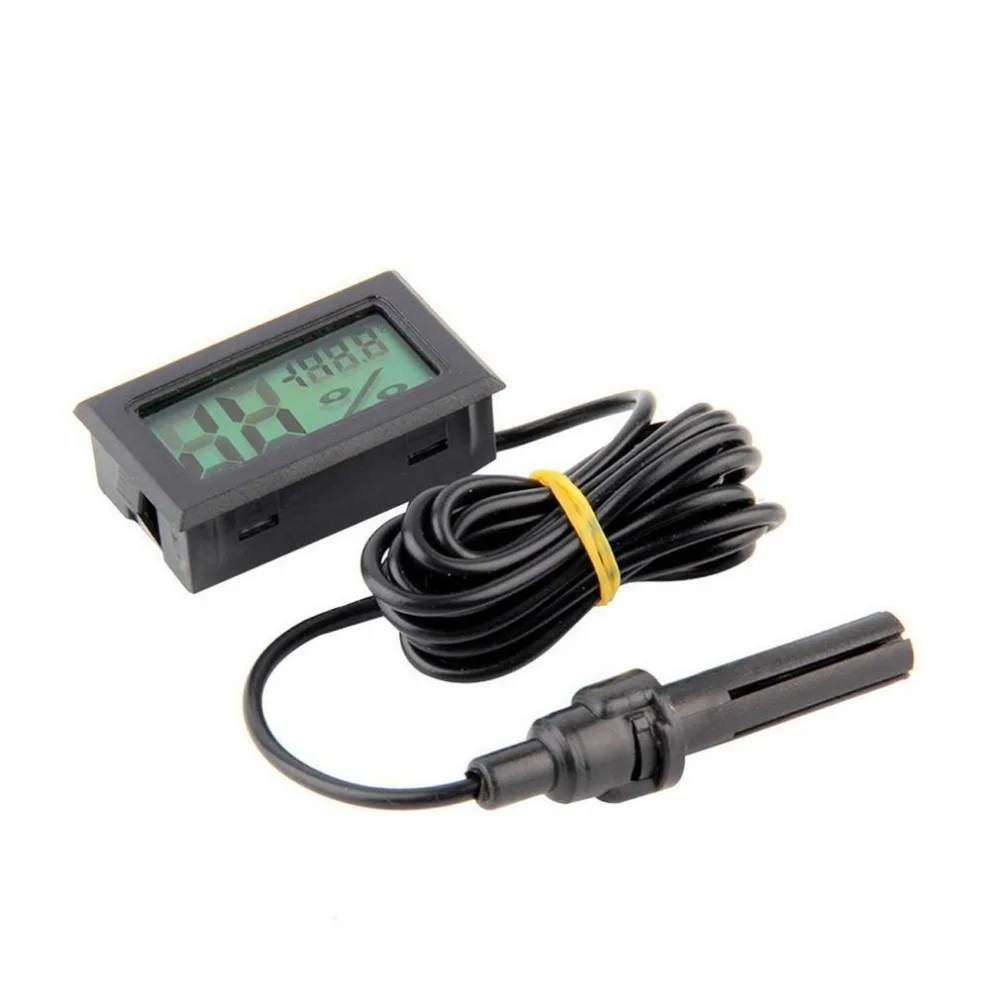 

FY-12 Mini Digital LED Thermometer Hygrometer Temperature Humidity Measure Tester Monitor Indoor Automobile Household