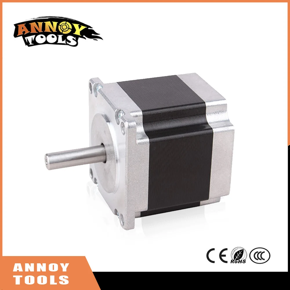 

ANNOYTOOLS nema 23 57HM 2 phase 0.9degrees hybrid stepper motor 2.1V 4.2A 18Kg.cm 76mm 57HM76-4204 DIY CNC Machine 3D printer