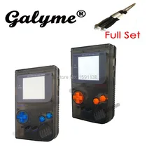 Лидер продаж, прозрачный черный цвет полный корпус крышка Запасные части подходит DMG-001 GBO чехол GameboyGB Классический чехол для геймпада с резиновыми подушечками