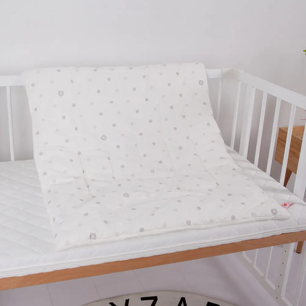 Детский бампер, защита для кровати, Младенческая кроватка, бампер для кровати, 4 шт., комплекты постельного белья для детей, включая простыню, подушка, одеяло, бампер - Цвет: white quilt