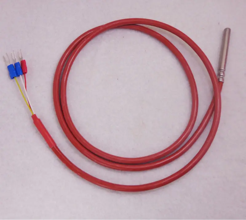 1.5 meter PT100 Temperature Sensor 3 Wire with Silicone Gel Coated 1.5