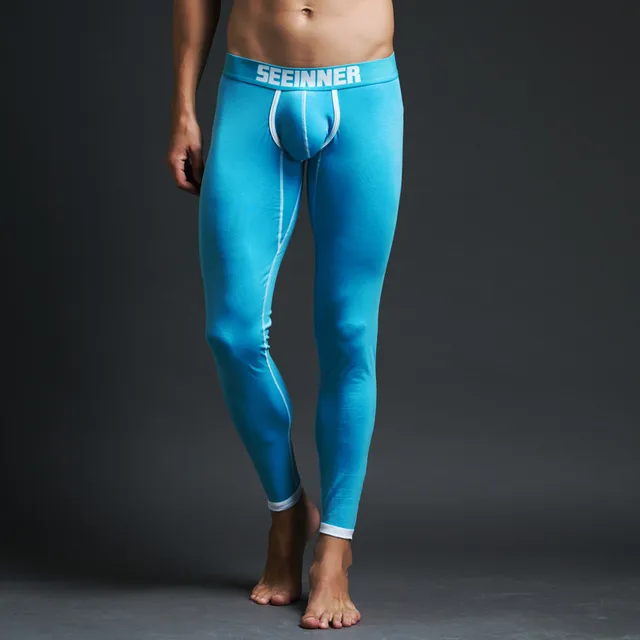 Men's SEEINNER Cotton warm Leggings Sexy thermal underwear Thin ...