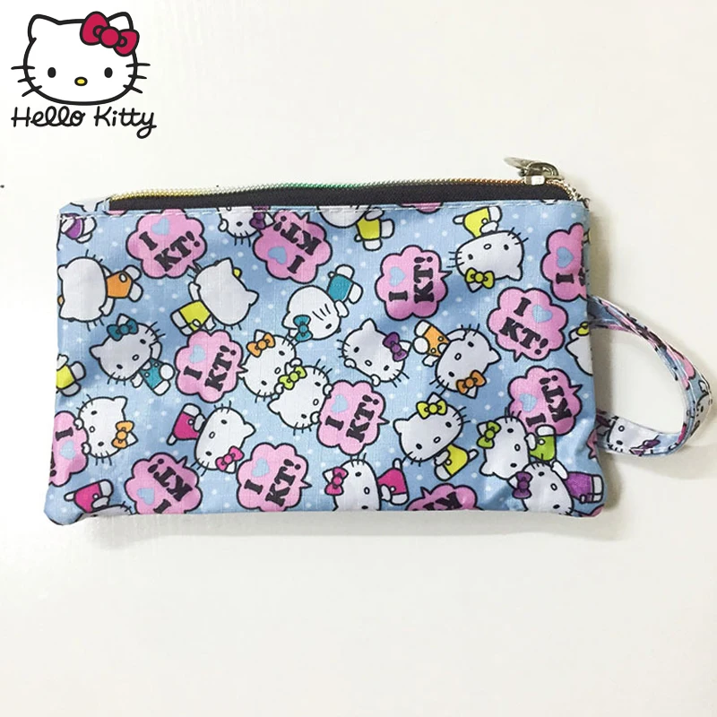 Милый мультяшный косметичка hello kitty, Подарочный кулон, кошелек для женщин и девочек, клатч, сумочка на запястье, косметичка для макияжа, красивый плюшевый рюкзак для девочек