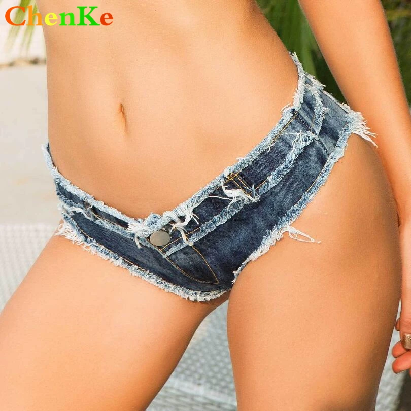 ChenKe New 2018 Summer Women Sexy Ripped Jeans Shorts