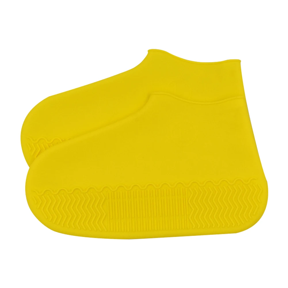 

1 Pair Non Slip Accessories Thick Sole Travel Foot Wear Reusable Silicone Outdoor Protector Shoe Cover Elastic Wear Resistant