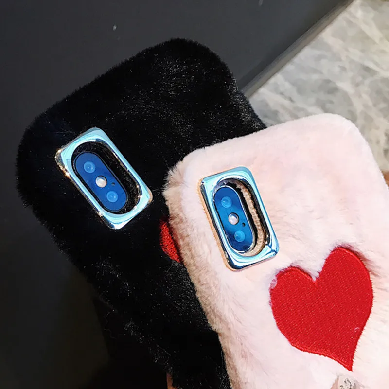 Plush Fluffy case for iphone xs max (2)