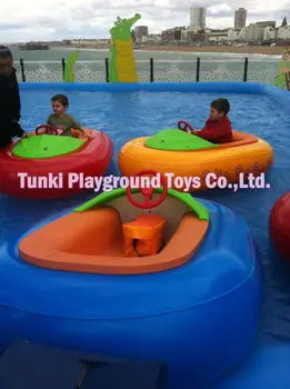 

yellow duck inflatable kids bumper boat