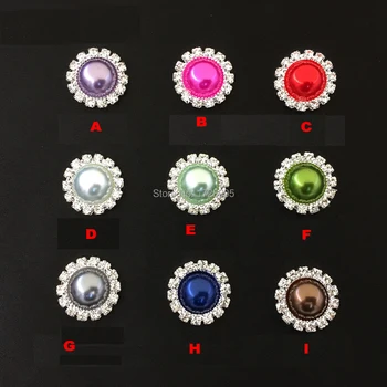

Nail Art Buttons Flower colorful Pearl Sunflower Flat back Button Accessories Parts 10 pcs 15 mm for girls