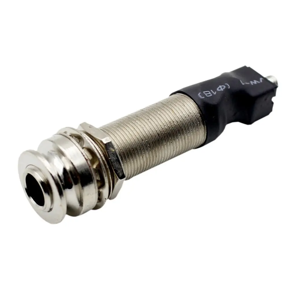 

2 PCS of (Folk Guitar Pickup Pick-up Piezo Cable Stick 6.35mm End Pin Jack Under-Saddle)