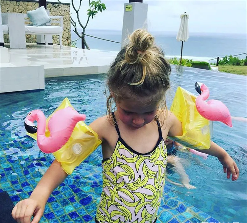 Детские руки плавание кольца безопасность надувной бассейн Training круг поплавок Фламинго рукава плавание водных ГАМС игрушки